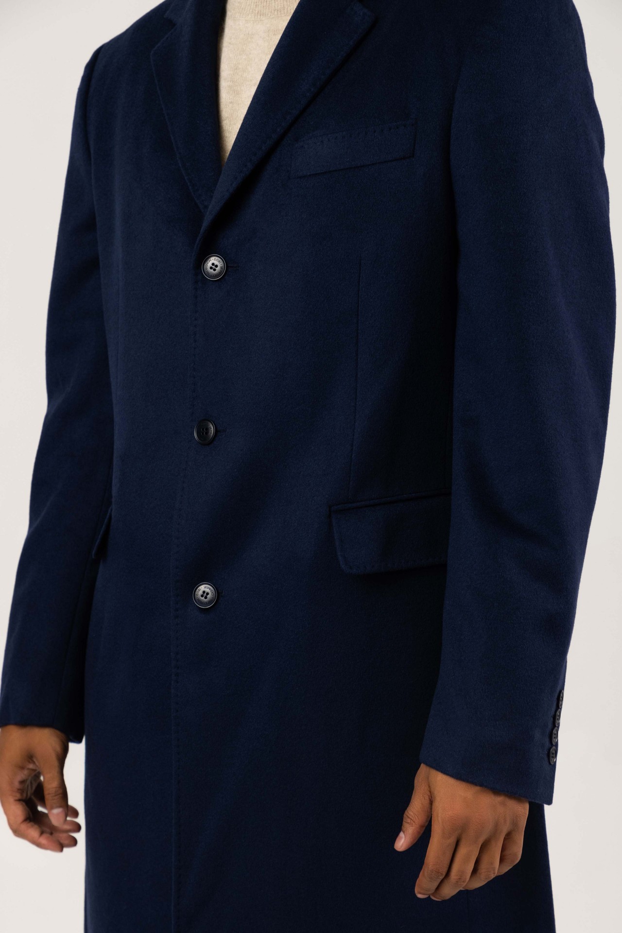 %100 KAŞMİR ERKEK KABAN